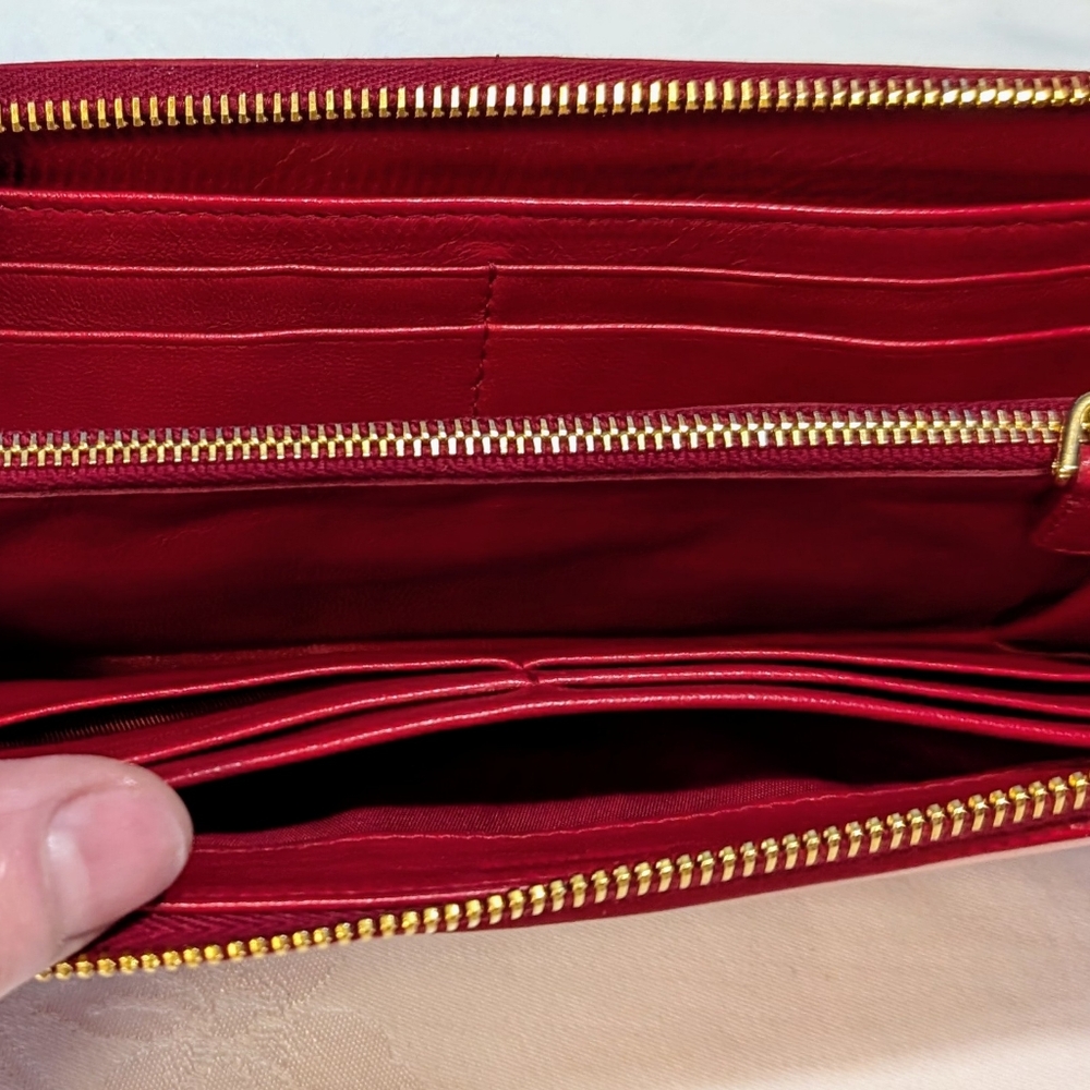Miu Miu Pink and Red Western Design Wallet - Picture 12 of 14